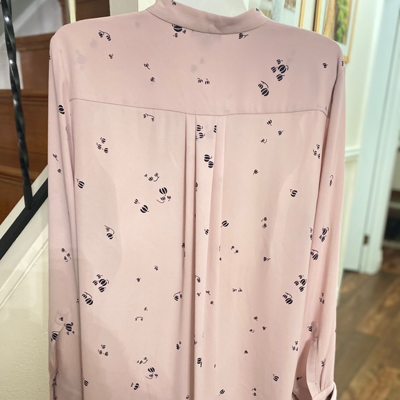 Ann Taylor ruffle floral blouse - Picture 3 of 4